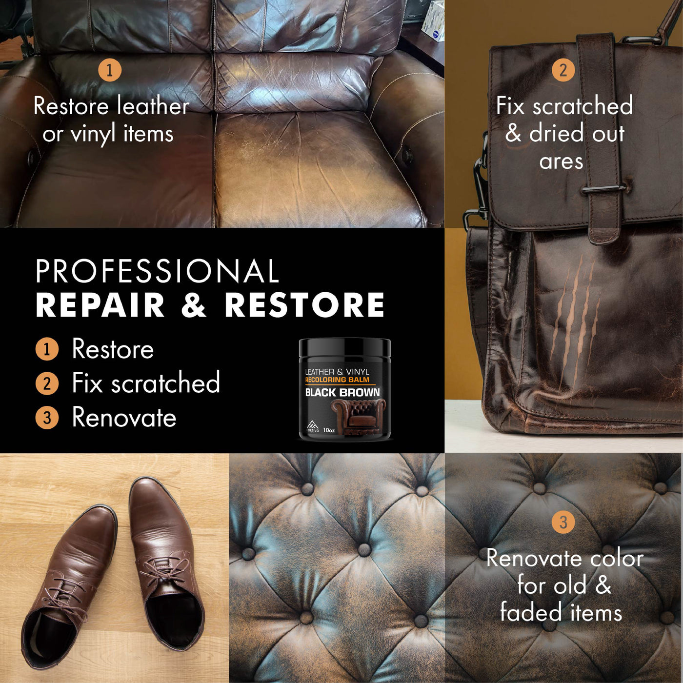 repair, restore, and rejuvenate leather couch