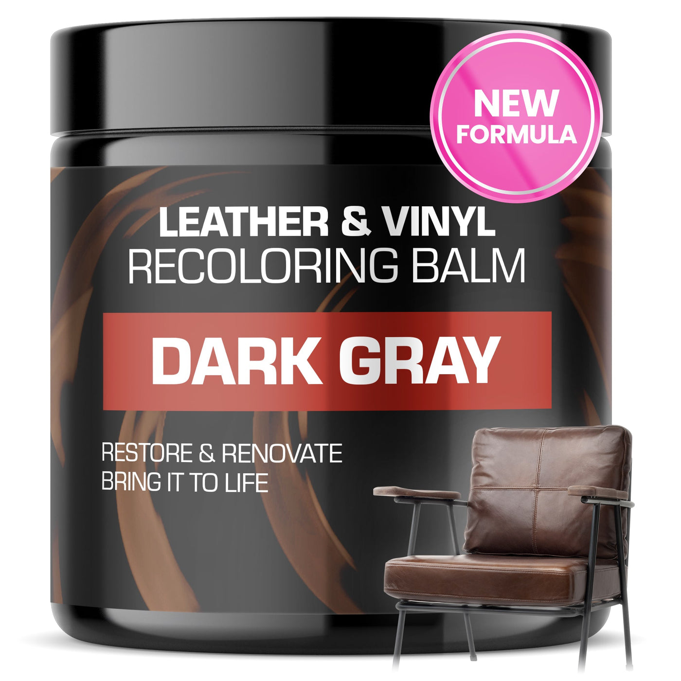Leather Restore Leather Color Repair, Black 1 oz - Repair, Recolor and Restore Couch, Furniture, Auto Interior, Car Seats, Vinyl and Shoes
