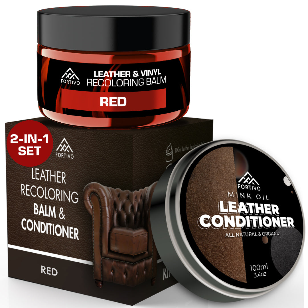 repair leather seat with leather dye and conditioner