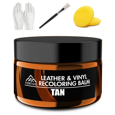 tan recoloring balm  in white background