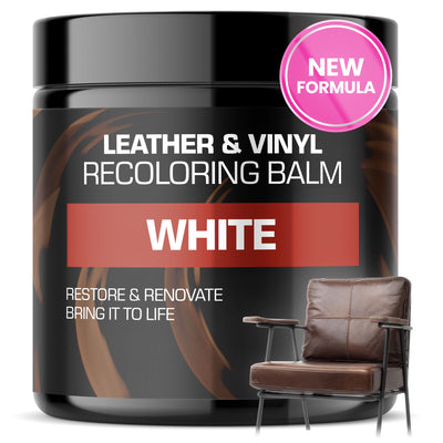 Revive your leather couch with our white leather paint