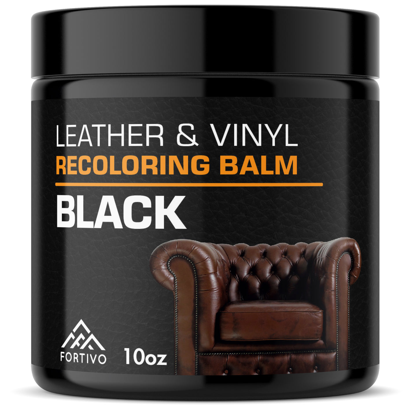 Black Vinyl & Leather Dye/Paint Finish, Rub 'n Restore