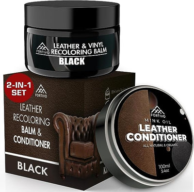 Achieve a clean, soft finish on your leather items with Fortivo’s leather cleaner and conditioner