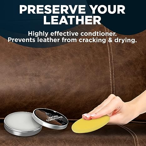 Revive and protect your leather couch with our leather conditioner.