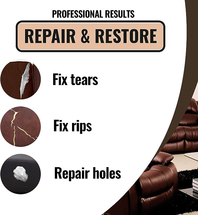 How to Repair Damages on Your Couch with Leather Repair Kit – Fortivo Home  Shop