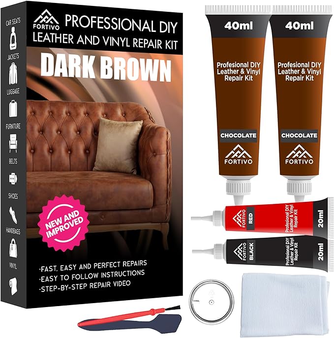  Dark Brown Leather Repair Kits for Couches, Leather