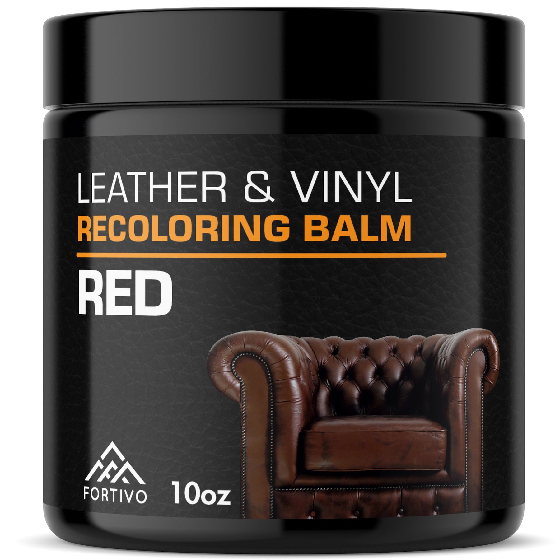 Furniture Clinic Leather Recoloring Balm (8.5 fl oz) - Leather Color Restorer for Furniture, Repair Leather Color on Faded & Scratched Leather Couches