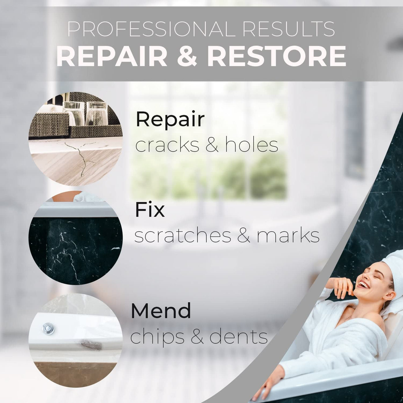 Tile Repair Kit Stone Repair Kit By ,porcelain Repair Kit,marble Repair Kit,tub  And Tile Refinishing Kit,crack Chip Ceramic Floor, Bathtub Repair Kit