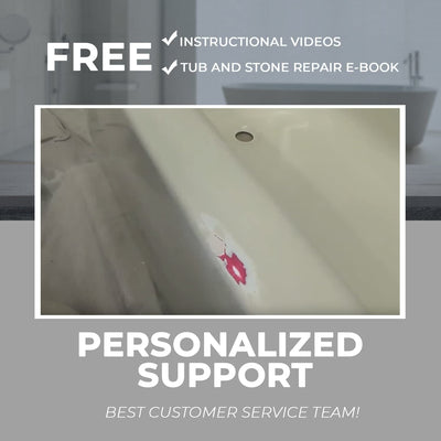 bath tub repairs with easy-to-follow instructions