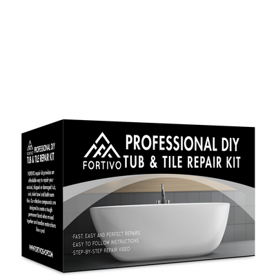 Tub and tile repair kit for seamless hole and crack fixes